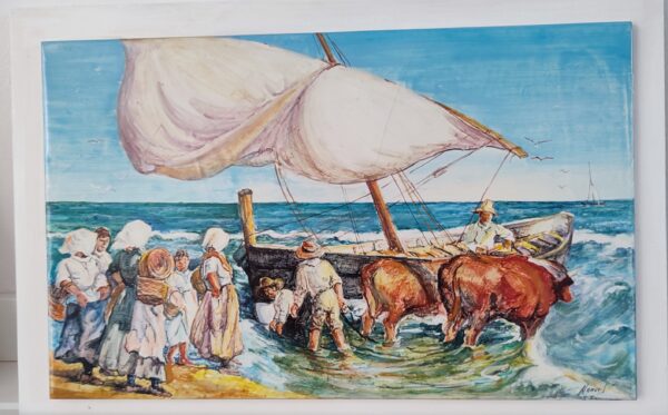 HC046 Pescadores con bueyes