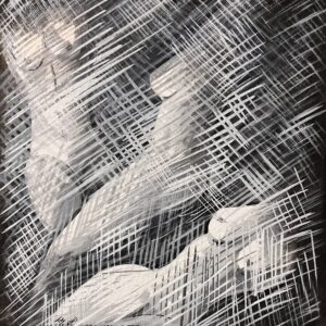 Reflejo con desnudo de mujer