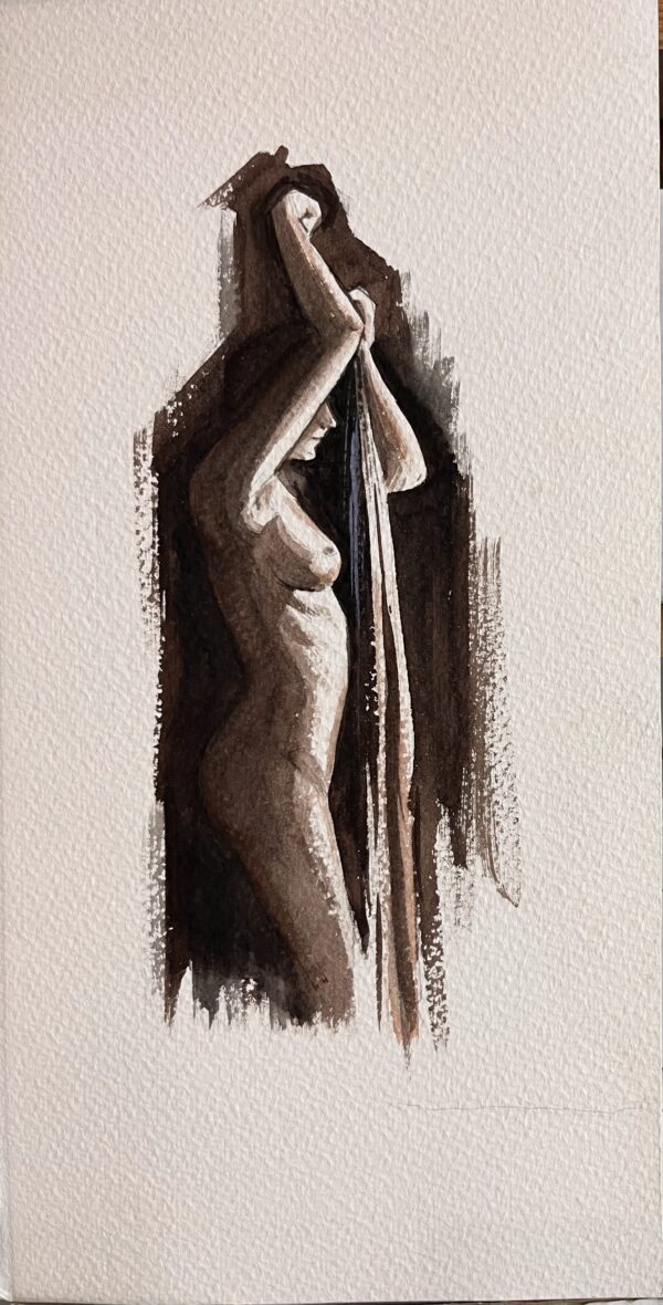 Desnudo de mujer en pie