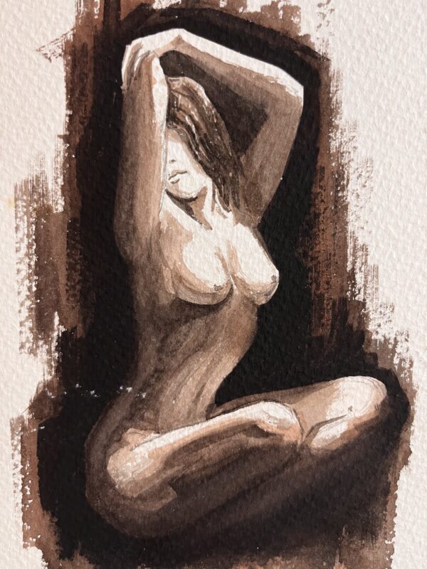Desnudo mujer sentada - Imagen 2