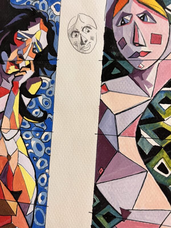 Boceto mujeres trencadis - Imagen 2