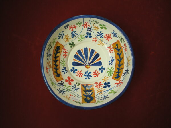 HT151 Frutero de cerámica con decorado estilo Matisse