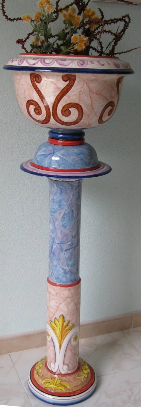 TC Columna con maceta